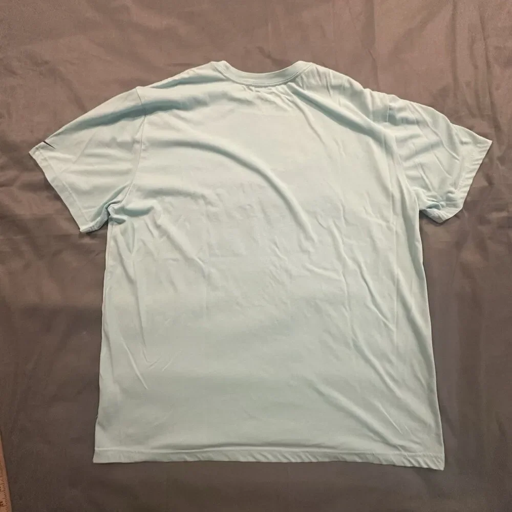 Nike Kobe Bryant Shirt Mens 2XL Sheath Logo Snake Mamba Dri-Fit Light Blue
